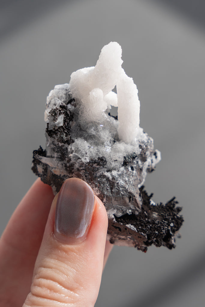 Goethite with Calcite specimen